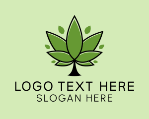 Agriculture - Medical Weed Plant logo design