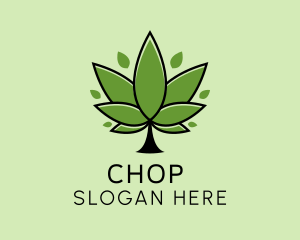 Agriculture - Medical Weed Plant logo design