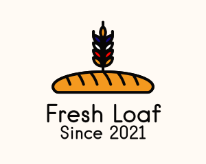 French Bread Loaf  logo design