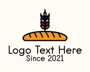 Flour - French Bread Loaf logo design