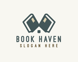 Library - Library Book Learning logo design