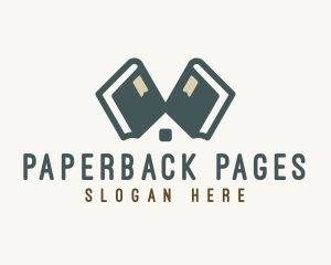 Book - Library Book Learning logo design