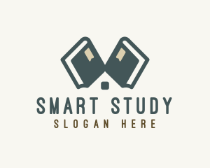 Study - Library Book Learning logo design