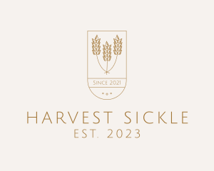 Wheat Agriculture Harvest logo design