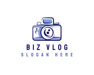 Camera Media Vlogging logo design