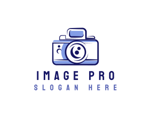 Imaging - Camera Media Vlogging logo design