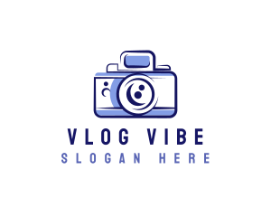 Camera Media Vlogging logo design