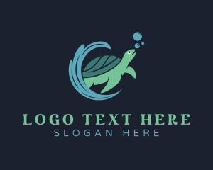 Eco Tourism - Sea Turtle Animal logo design