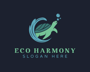 Biodiversity - Sea Turtle Animal logo design