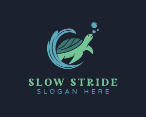 Tortoise - Sea Turtle Animal logo design