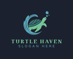 Turtle - Sea Turtle Animal logo design