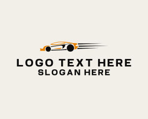 Car - Fast Sedan Car logo design