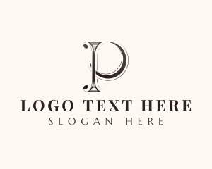 Knowledge - Generic Brand Firm Letter P logo design