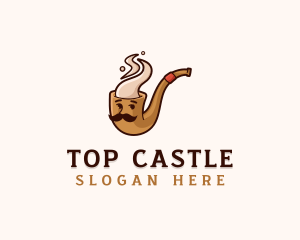 Pipe Tobacco Mustache Logo