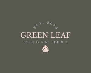 Minimalist Leaf Brand logo design