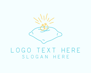 Simple Ring Line Art logo design