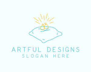 Simple Ring Line Art logo design