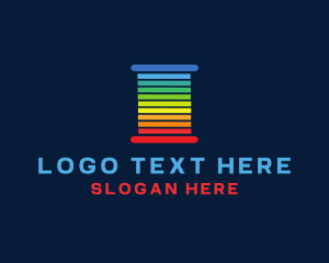 Thread - Rainbow Yarn Thread logo design