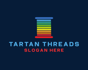 Rainbow Yarn Thread logo design