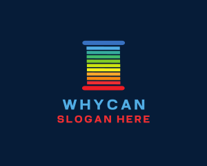 Lgbt - Rainbow Yarn Thread logo design