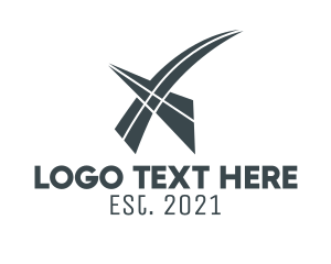 Approval - Gray Check Letter X logo design