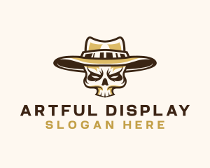 Cowboy Skull Hat logo design