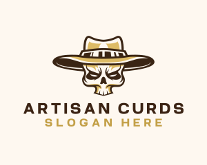 Cowboy Skull Hat logo design