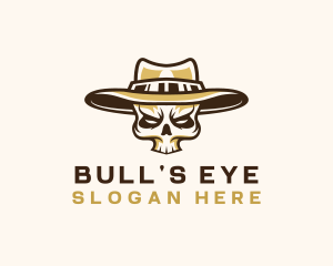 Cowboy Skull Hat logo design