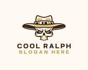 Cowboy Skull Hat logo design