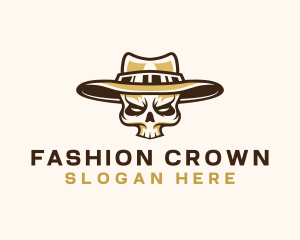 Hat - Cowboy Skull Hat logo design