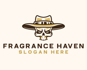 Cowboy Skull Hat logo design