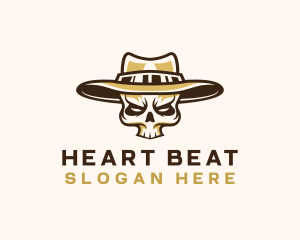 Cowboy Skull Hat logo design