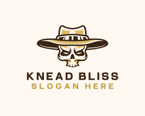 Cowboy Skull Hat logo design