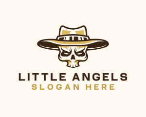 Cowboy Skull Hat logo design