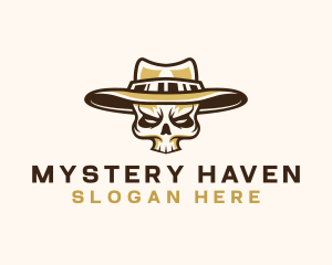 Cowboy Skull Hat logo design