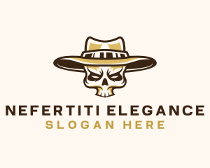 Cowboy Skull Hat logo design