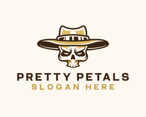 Cowboy Skull Hat logo design