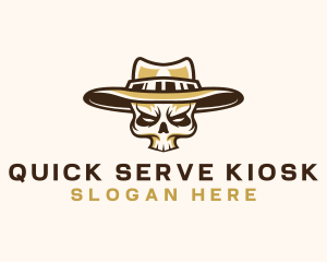 Cowboy Skull Hat logo design