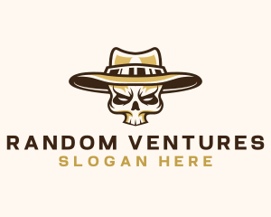 Cowboy Skull Hat logo design