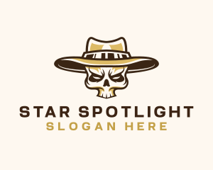 Cowboy Skull Hat logo design