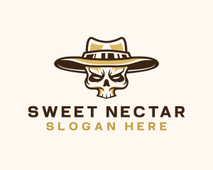 Cowboy Skull Hat logo design