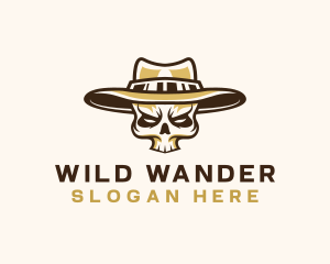 Cowboy Skull Hat logo design