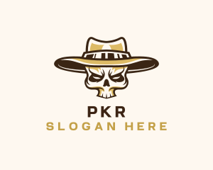 Cowboy Skull Hat logo design