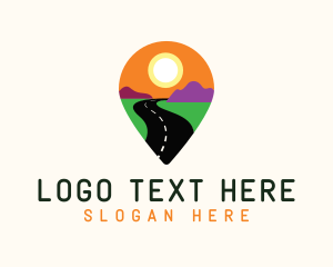Scenic - Roadtrip Travel Getaway logo design