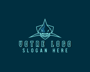 Aquarium - Blue Shark Team logo design