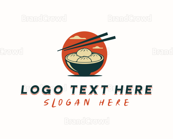 Dumpling Restaurant Dining Logo