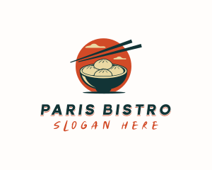 Dumpling Restaurant Dining logo design