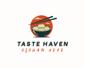 Dumpling Restaurant Dining logo design