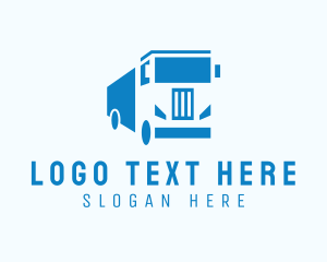 Courier - Trucking Transport Vehicle logo design