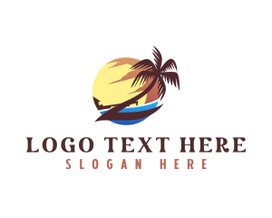 Seaside - Beach Seashore Resort logo design